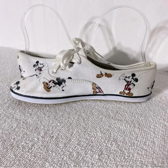 Keds Disney Mickey Mouse Print Lace Up Sneakers 5 - Picture 10 of 12